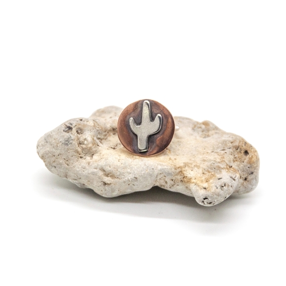 Cactus sterling silver ring - Picture 2 of 2